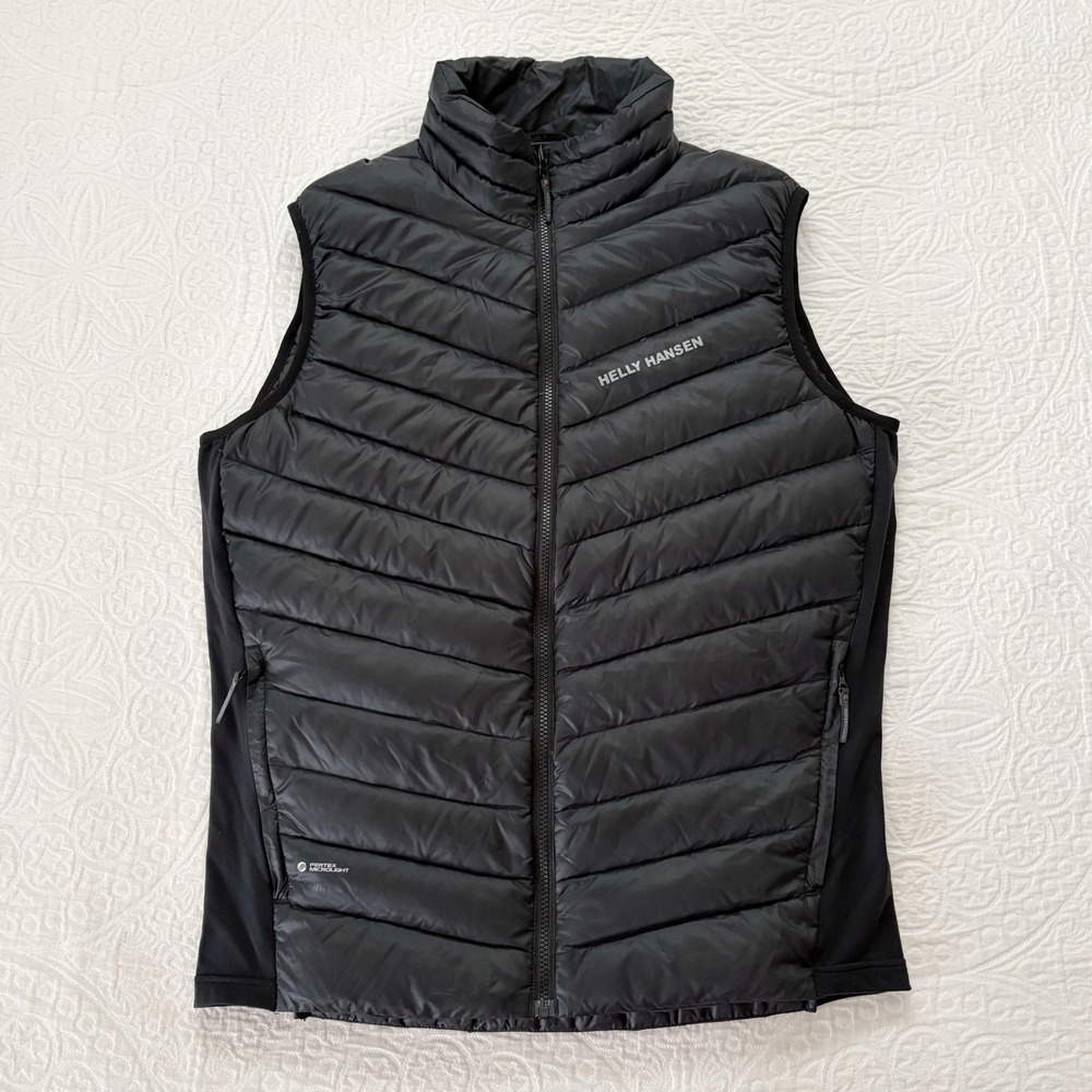 Helly Hansen Men's Verglas Down-Filled Insulator Vest, Black Sz L Regular